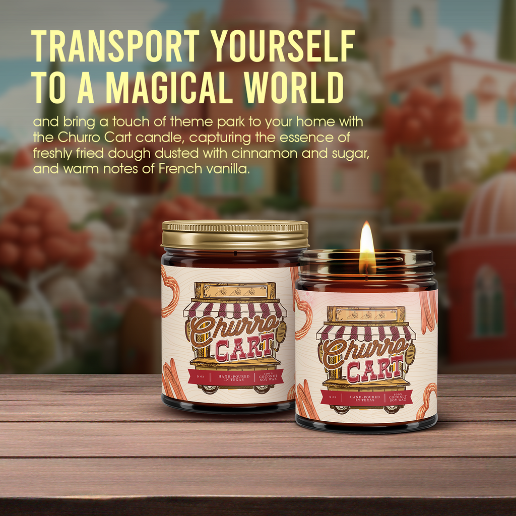 Churro Cart 9 oz Hand Poured Soy Candle